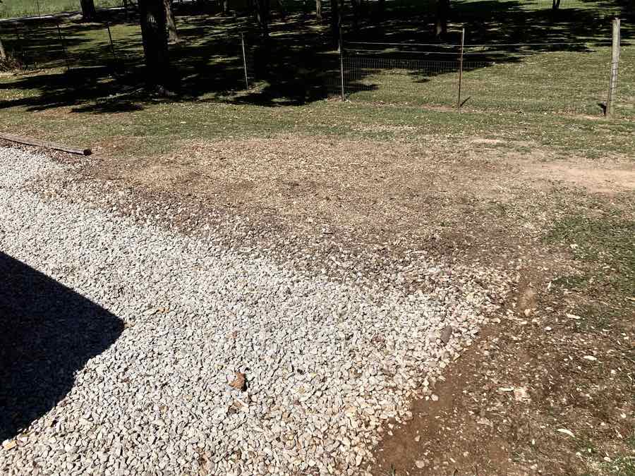 A ground-out stump and cleaned-up yard by Terry's Deluxe Stump Grinding in Springfield, MO